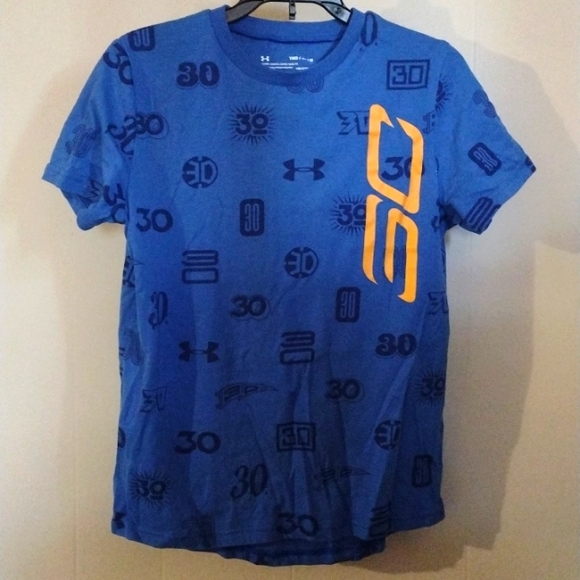 Youth Med UA Under Armour SC30 Steph Curry HeatGear tee shirt - Picture 1 of 4